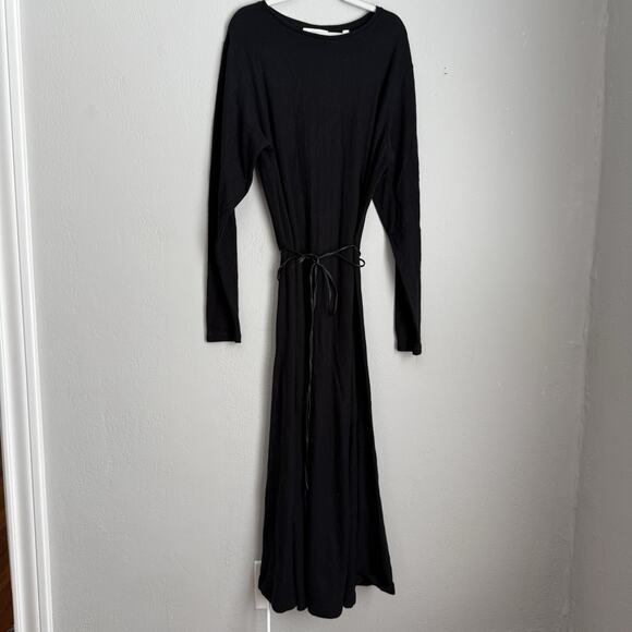 Vince Sweater Dress Long Sleeve Maxi Black Size XXL $295 Retail - Picture 3 of 9